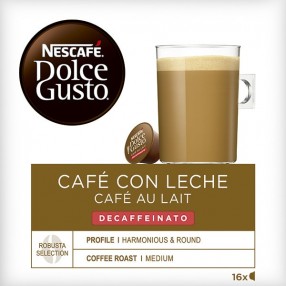 NESCAFE DOLCE GUSTO Cafe con leche espresso Descafeinado 16 capsulas